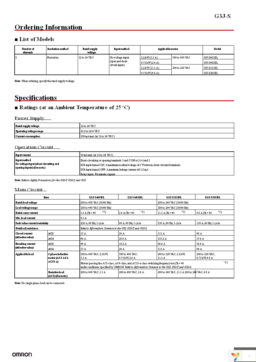 G3J-S205BL DC12-24 Page 2